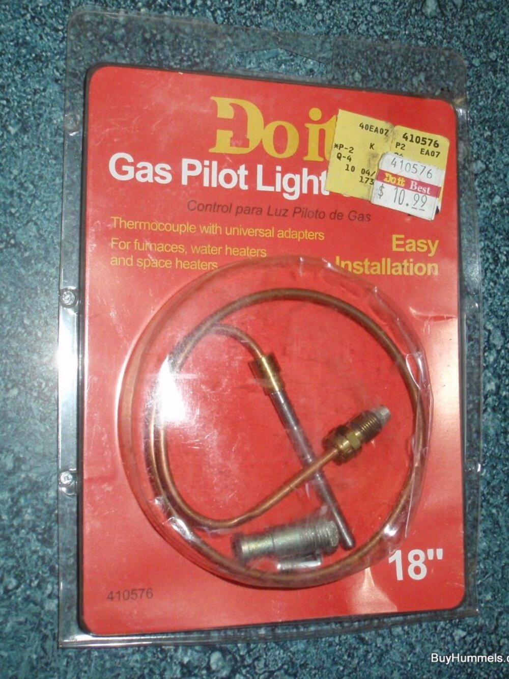 Do It 18” Gas Pilot Light Control Thermocouple with Adapters - FAST SHIPPING!